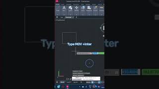 #use move command in autocad // move shortcut key.
