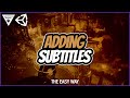 How to add subtitles to your game [Unity Tutorial]