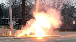 Downed Power Line in Bemidji Starts Fire Near Lakeland PBS Studios