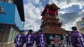 西条祭り　2021 北之町上組　屋台新調御披露目　2   旧屋台運行