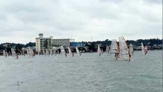 ウィンドサーフィンのレース風景in浜名湖