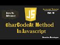charCodeAt Method Javascript | Javascript Tutorial