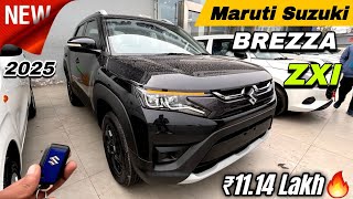 2025 Maruti Suzuki Brezza ZXI Walkaround Review ✅ | Brezza Black Colour | Brezza ZXI Price, Discount