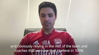 Isolating Mikel Arteta speaks ahead of Arsenal-City clash