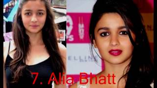 top 10 Bollywood Actress Without Makeup | 2017 LATEST