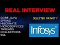 Infosys | Learn from the mistakes of this candidate |  real time java interview