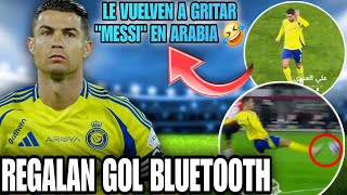 🚨 CRISTIANO RONALDO otra vez MOLESTADO con MESSI en Arabia 🤣 ÁRABES le validan GOL BLUETOOTH a CR7 💥