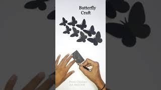 How To Make Butterfly With Paper | Easy Paper Butterfly | Butterfly Craft #butterfly #shorts #diy