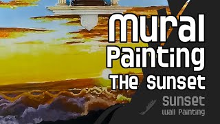 Sunset mural | Wall Painting | Living Room