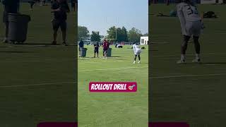 #Titans QB’s Ryan Tannehill and Malik Willis work on a rollout drill #shorts #titanup #nfl