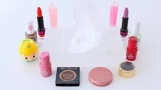 12 EXTREME SLIME PALETTE COLORING WITH MAKEUP *satisfying clear slime makeover