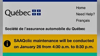 क्यूबेक SAAQclic ऑनलाइन पोर्टल - ड्राइवर का लाइसेंस बदलना वीडियो ट्यूटोरियल - 25 जनवरी, 2025