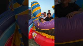 Dad turns off bounce house after boys doesn’t listen #shorts