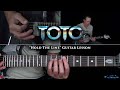 Toto - Hold The Line Guitar Lesson