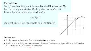 courbe representative d'une fonction e