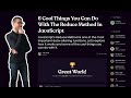 6 Cool Things You Can Do With The Reduce Method In JavaScript - Beginner Course