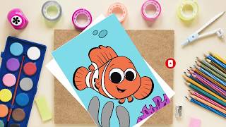 How to Draw Nemo | Free Printable Nemo Coloring Page