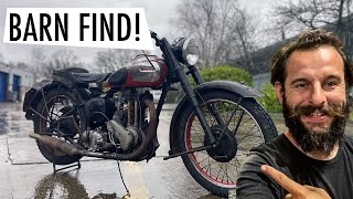 Untouched for 60 years!! Amazing 1940s motorbike found!