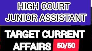 1000 CURRENT AFFAIRS SERIES II HIGH COURT JUNIOR ASSISTANT II MOST IMPORTANT CLASS