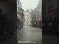 Empty Diagon Alley during rain storm Harry Potter ASMR-Universal Orlando Resort! #shorts