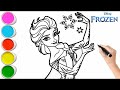 Elsa Princess Drawing, How to Draw Elsa From Frozen || Frozen Drawing step by step