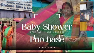 என்னோட சீமந்தம் shopping ku வாங்க காஞ்சிபுரம் போகலாம் ❣️🔥🤰🌹| Prakash Silks and Sarees 🤩 #Silksaree