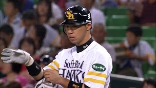 【プロ野球パ】汚名返上の適時打！長谷川が自らのバットで取り返す  2014/08/26 H-F