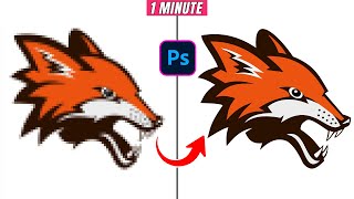How to convert a low resolution logo to high resolution in photoshop 2026