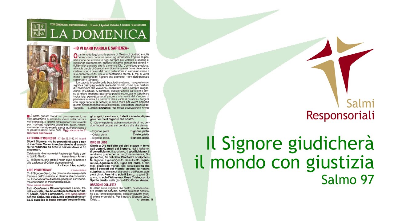 XXXIII Domenica Del Tempo Ordinario | 13 Novembre 2022 | Anno C ...