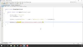 Format Strings Specifiers in Java (Part One)