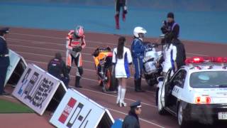 2015年4月12日 川崎 VS 浦和 ハーフタイム交通安全走行パフォーマンス