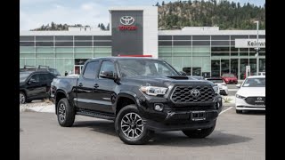 Black Used 2021 Toyota Tacoma TRD Sport Walkaround - Kelowna Toyota