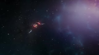 Spaceship Approaching And Leaving Earth Motion Graphics