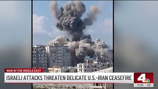 Israeli attacks threaten delicate U.S.-Iran ceasefire