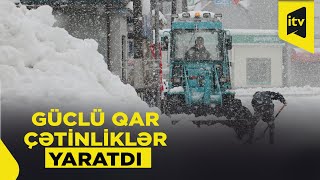 Yaponiyaya rekord miqdarda qar yağıb | ŞƏRHSİZ