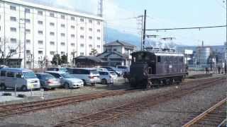 岳南鉄道比奈駅　ED501・ED402入換作業（2012.02.24）