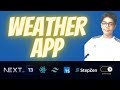 🔴 Let’s build a WEATHER APP with Next.js 13 (TypeScript, StepZen, Tailwind, Dark Mode, Rapid API)