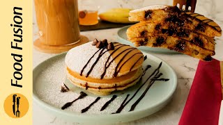 Stuffed Chocolate Pancakes Recipe by Food Fusion