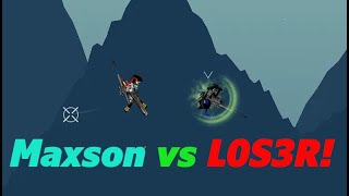 Intense 1v1 Against L0S3R! (Barrier/Maxson vs Loser!)