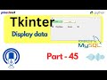 Display Random Database Records in Tkinter GUI | #Python #Tkinter #PythonGUI #SQLite #sql