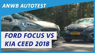 Ford Focus vs  Kia Ceed 2018 review | ANWB Autotest 🚗🚙