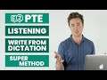 PTE Listening: Write from Dictation | SUPER METHOD!