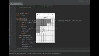 Minesweeper made with python tkinter (Source code link in description)