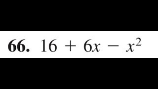 factor 16 + 6x - x^2