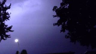 2013/08/03 Montréal Thunderstorm Lightning Compilation