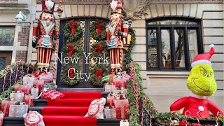 NYC Walk Upper East Side Christmas decoration🎄Central Park 🏞Dec. 4,2021 #nyc #walkingtour #ues