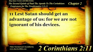 2 Corinthians Chapter 2 - Bible Book #47 - The Holy Bible KJV Read Along Audio/Video/Text