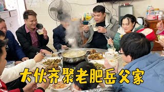 老肥钓鱼失手不服气，改抓土鸡做大餐，请大伯和阿欢兄弟热闹相聚【农人老肥】