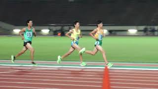 2019年度 第3回神戸市長距離記録会 男子3000m1組