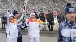 Паралимпийский чемпион Евгений Швецов пронес Олимпийский огонь 2014 в Саранске